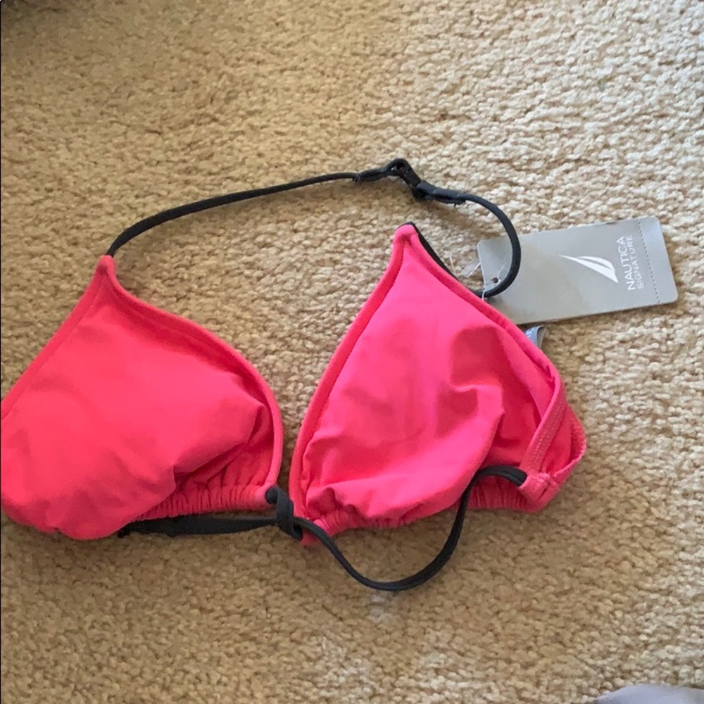 Nautica pink swimsuit bikini top
